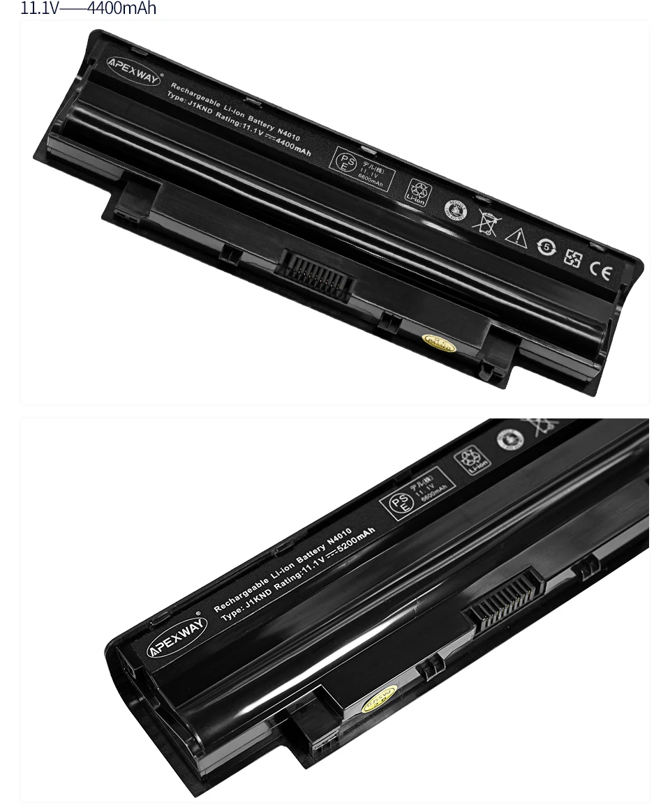 Apexway Аккумулятор для ноутбука Dell Inspiron M4040 M411R M5040 M511R N3110 N4050 N5050 Vostro 1450 1440 1540 1550 3450 3550 3750