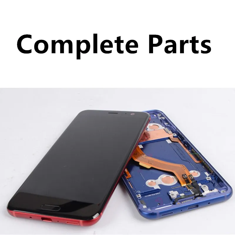 Полный со средней лицевой панелью Передняя Крышка корпуса для htc U11 ЖК дисплей