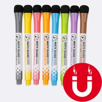5pcs school classroom supplies magnetic erasable whiteboard pens markers dry eraser pages childrens drawing pen board markers