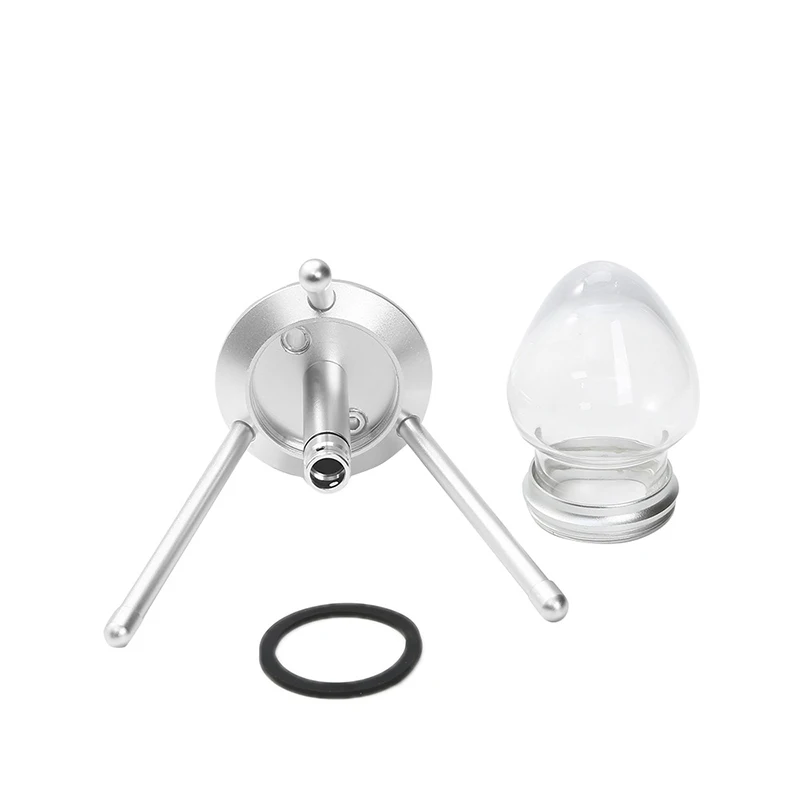 Дорожный стеклянный кальян с керамической чашей металлические угольные щипцы