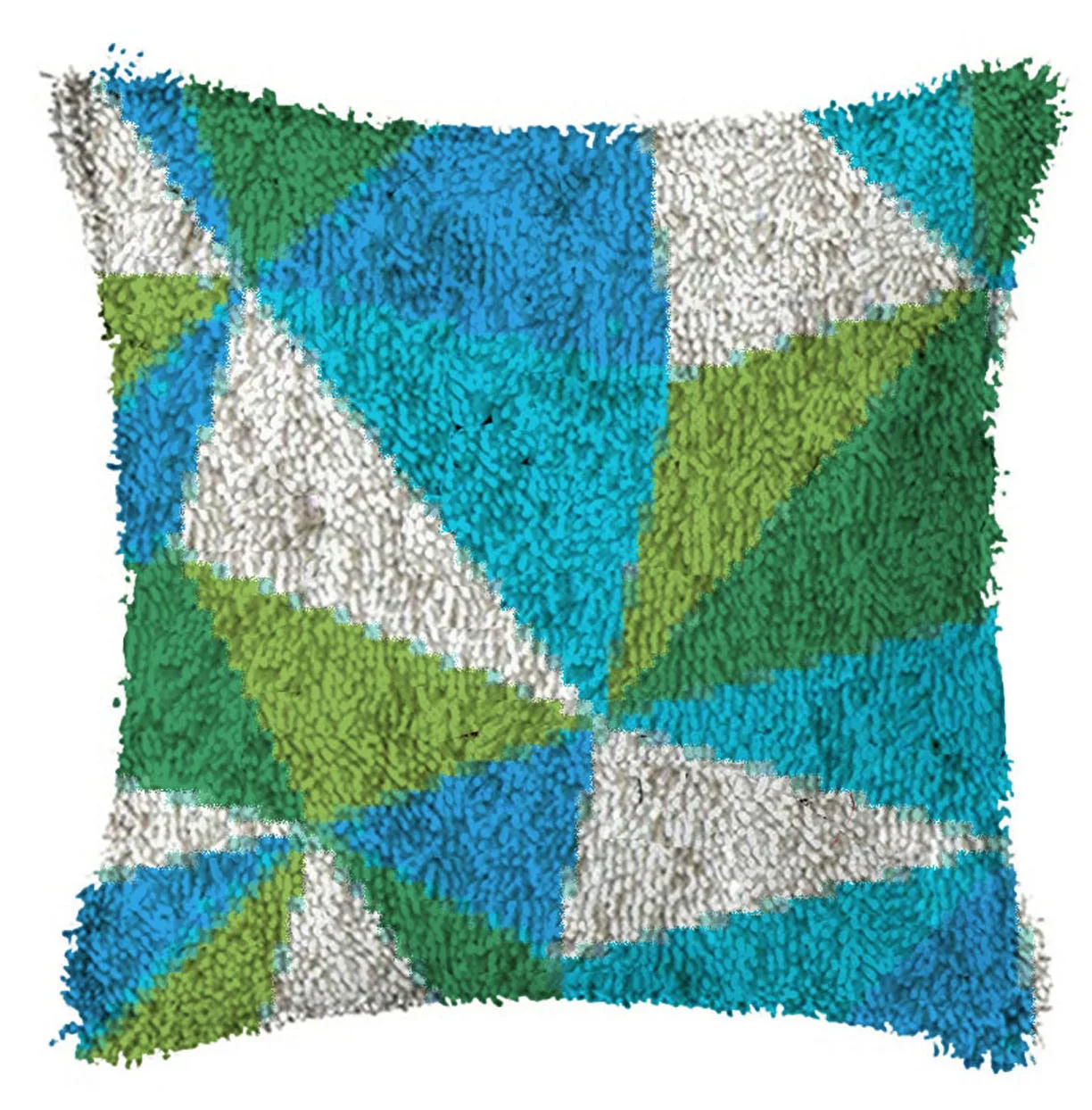 

Latch Hook Cushion Gree Straight Pillow Case Color Canvas Acrylic Yarn Latched Hook Pillow Kits Crochet Cushion Cover