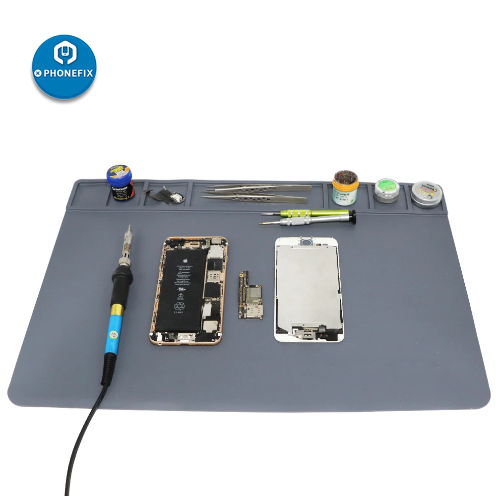 Паяльный коврик Теплоизоляционный силиконовый настольный термозащитный