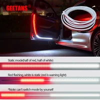 car door opening warning led lights welcome decor lamp strips anti rear end collision 12v safety universal auto accessories cf