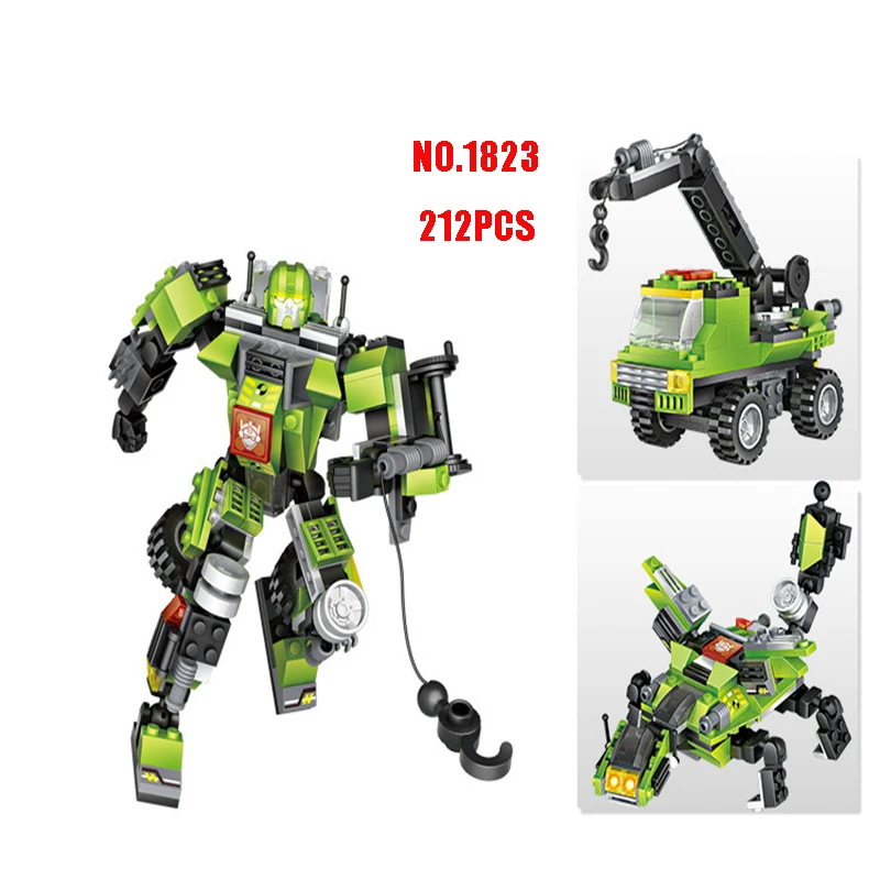 

LOZ Transformation Warrior Model Builidng Diamond Blocks Deformation Robot Soldier Action Figure Doll DIY Kids Brikcs Puzzle Toy