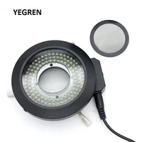 diameter 62mm microscope led ring light with polarizer adjusted vision illuminator polarized light source for industrial camera