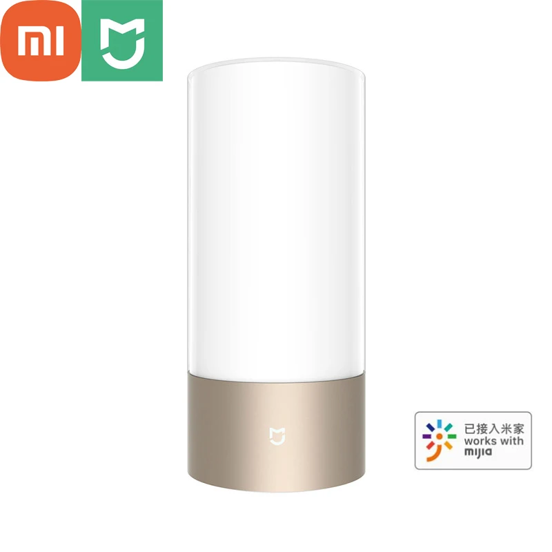 

Настольная прикроватная лампа Xiaomi Mijia, умный светильник для кровати, 16 миллионов RGB, Bluetooth, Wi-Fi, сенсорный экран, управление через приложение Mi...