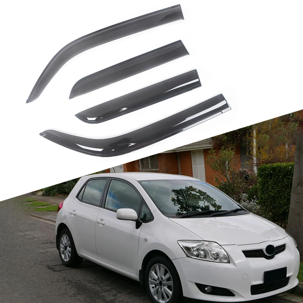 

Козырек для Toyota Auris 2007-2019 хэтчбек, черный тонированный козырек для боковых окон автомобиля, защитный козырек для вентиляционного отверстия, ...