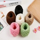 40 метров, 1 рулон, плетеная стеклянная бутылка из пеньковой джутовой веревки сделай сам