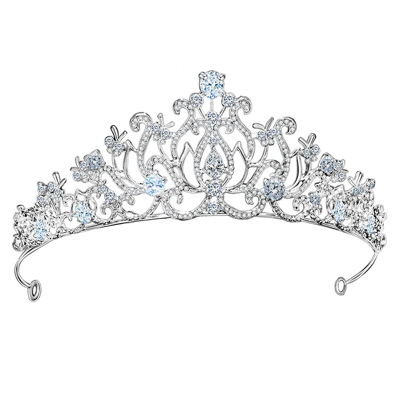 

New Zircon Bridal Crystal Wedding Headdress Wedding Tiara hair accessories pins headbands for girls hanfu women serre tete