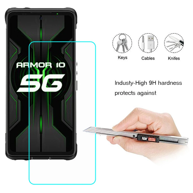 Закаленное стекло для Ulefone Armor 10 5G защитная стеклянная пленка Взрывозащищенная