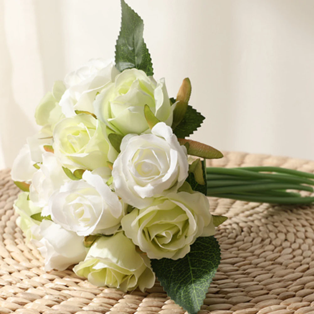 2020 красивые и стильные искусственные розы 12 шт./лот букет шелковые цветы