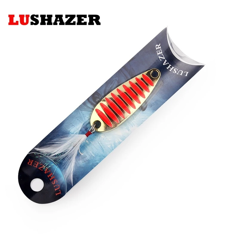 10g 15g 20g Fishing Lure Bait Spoon Gold/Silver Hook Pesca Hard Lures Metal |