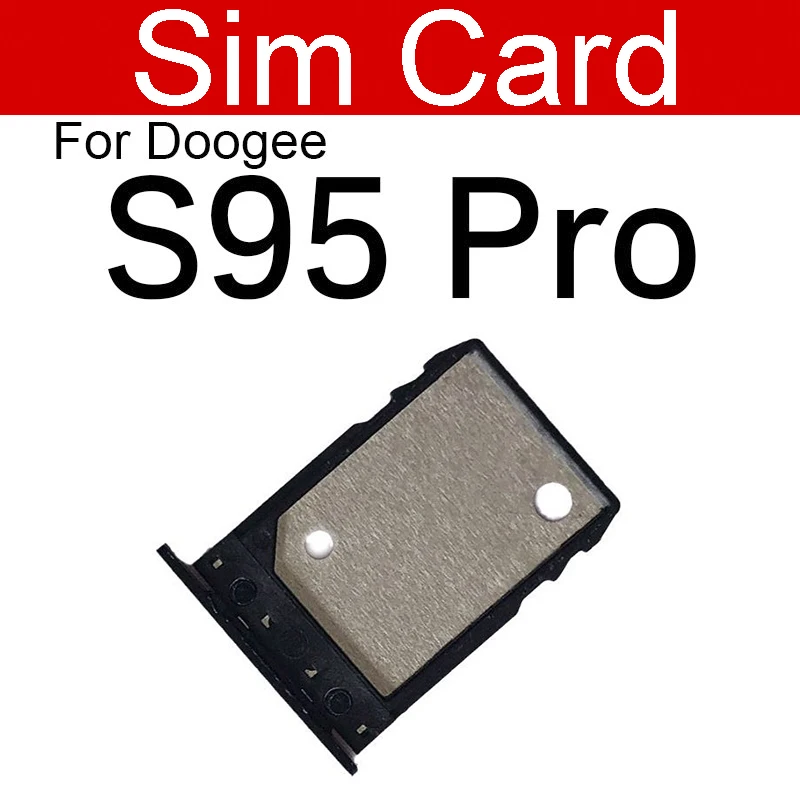new tfsim card tray holder slot for doogee s95 pro sim card holder tray card mobile phone spare parts free global shipping