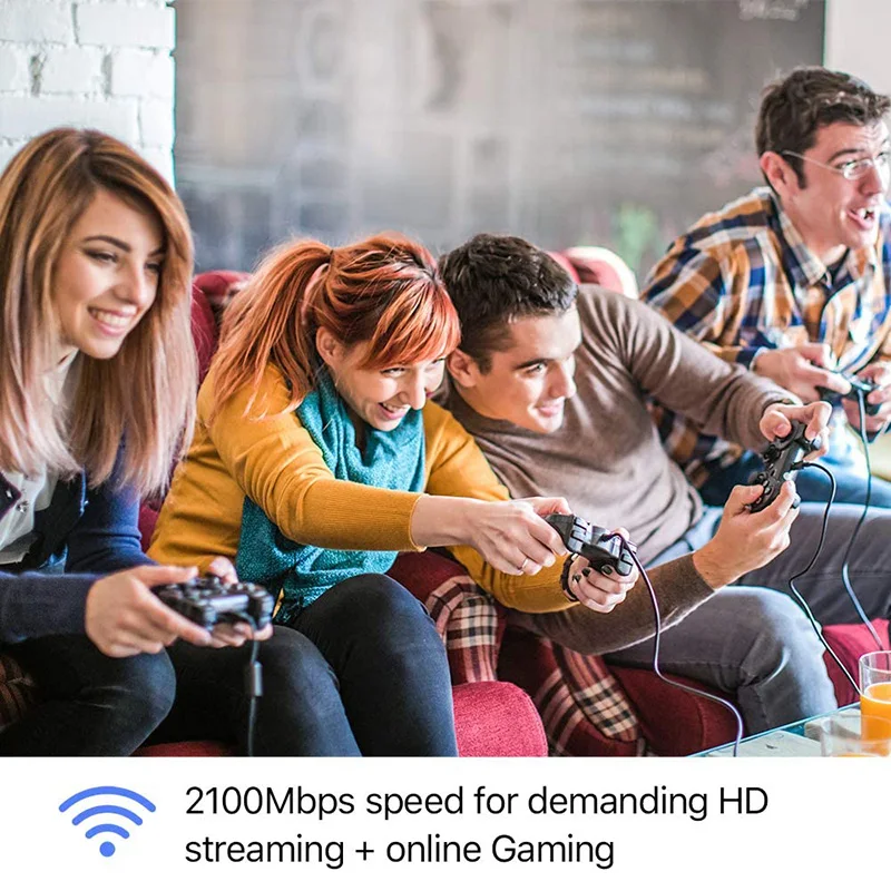 Wi-Fi-роутер Tenda AC23 Gigabit двухдиапазонный беспроводной AC1200 OFMD IPV6 4 стандарта точка