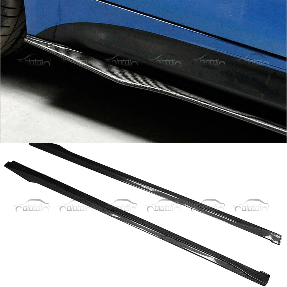 Боковые юбки OLOTDI из углеродного волокна комплект удлинителей для тела BMW 4 серии