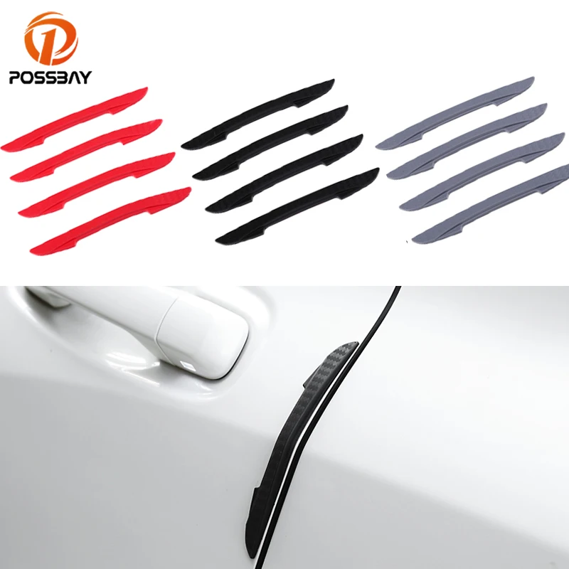 Автомобильная наклейка POSSBAY 4 шт. защита края двери автомобиля Защита краев
