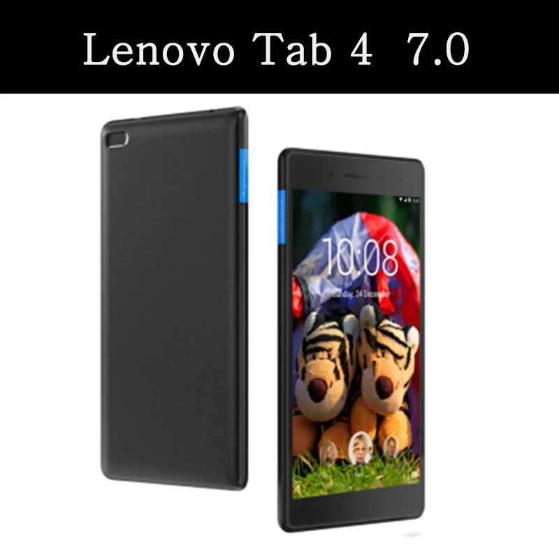 

tablet flip case for Lenovo Tab 4 7.0" protective Stand Cover Silicone soft shell painting funda Shockproof for TB-7304 TB-7504
