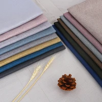 plain linen fabric sofa curtain sewing material by meter diy cloth custom pillowcasethrow pillow