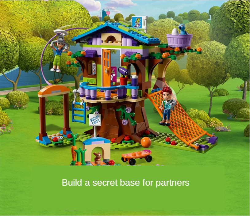 

2020 New design DIY 365+pcs Treehouse Building Blocks Creator Tree House Room Home Bricks Set Kids Children Toys Gift