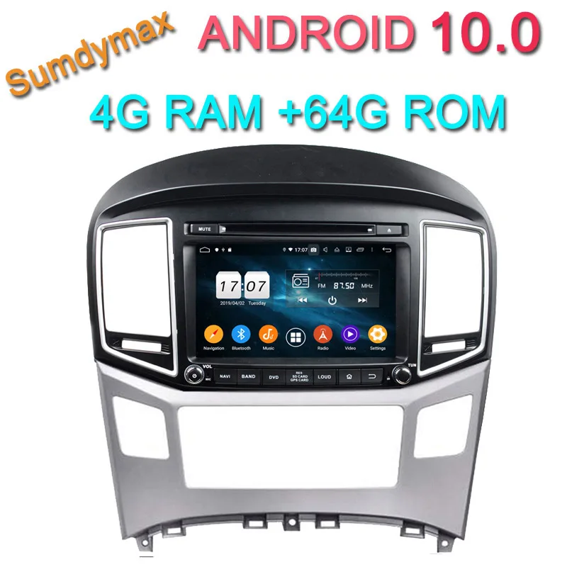 8 дюймов ядерный два din android 10 Автомобильный dvd плеер для hyundai H1 grand starex 2015 2018