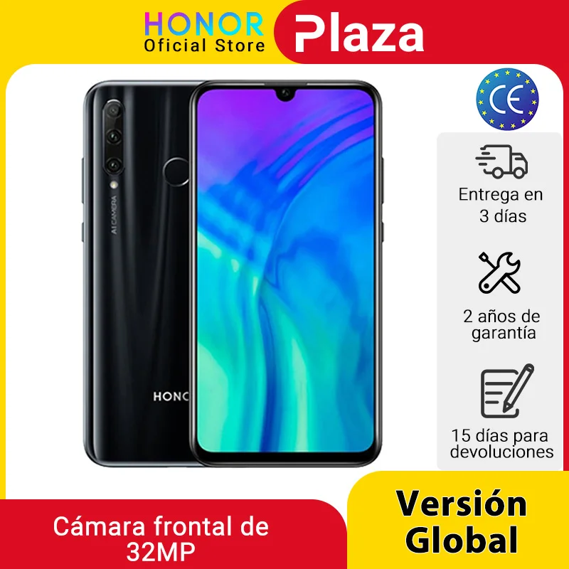 Смартфон глобальная версия Honor 20 Lite 4 Гб 128 ГБ Восьмиядерный процессор Kirin 710