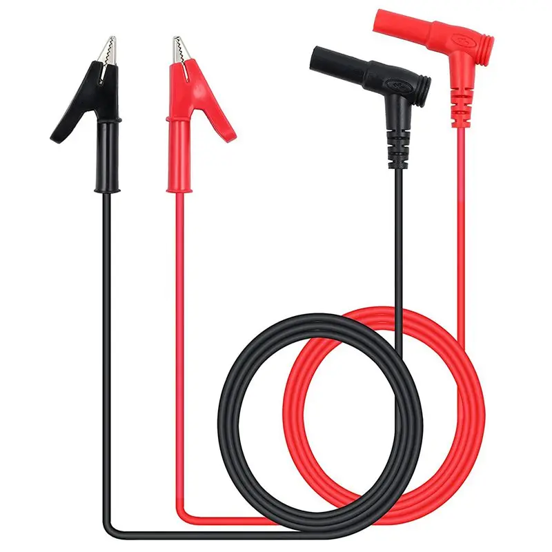 Hot XD-Pair Banana Plug to Alligator Clip Test Lead Crocodile Lab Cable with Heavy Duty 1M Long for Multim | Обустройство дома