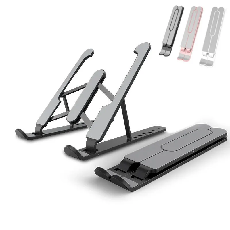 

Portable Adjustable Laptop Stand Foldable Non-slip Bracket Computer accessories Notebook Holder Cooling Pad Riser Support
