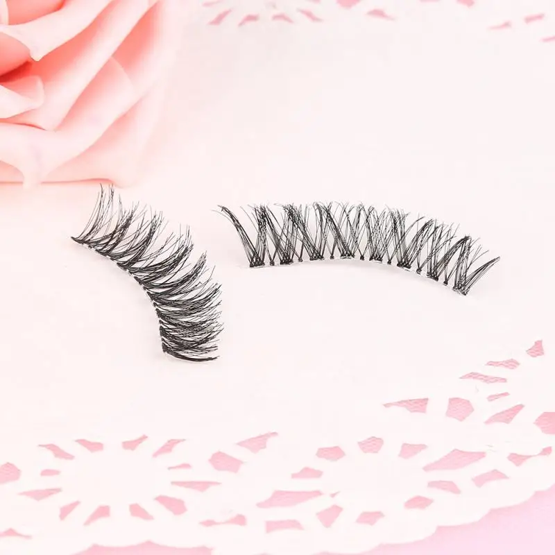 5pcs магнетический ресницы с 3 магниты ручной работы 3D Магнитный натуральные