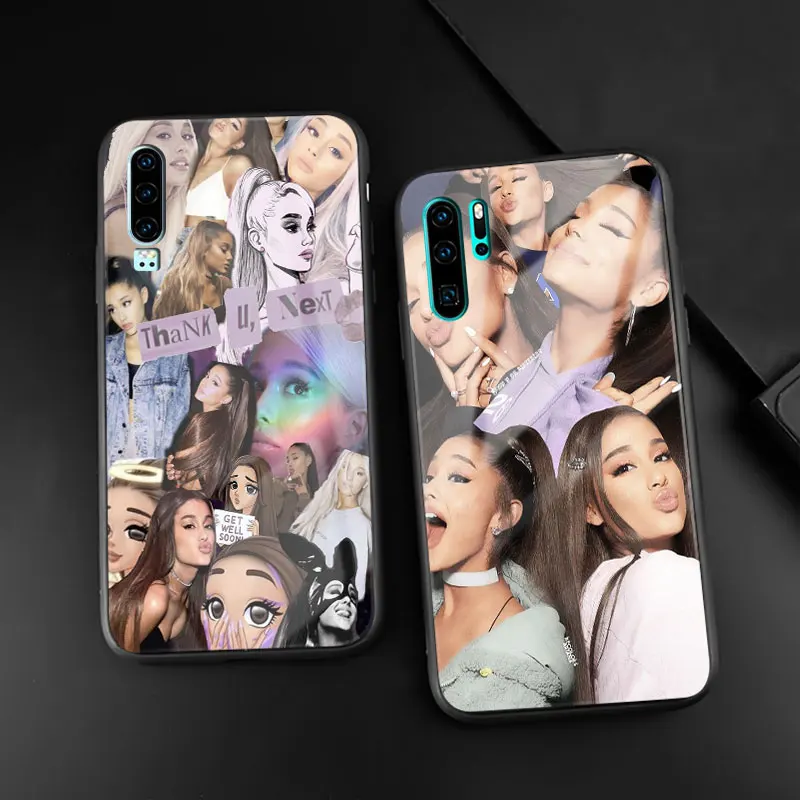 Ariana Grande Модный Новый чехол из закаленного стекла для телефона Huawei Honor V Mate P 9 10 20 30