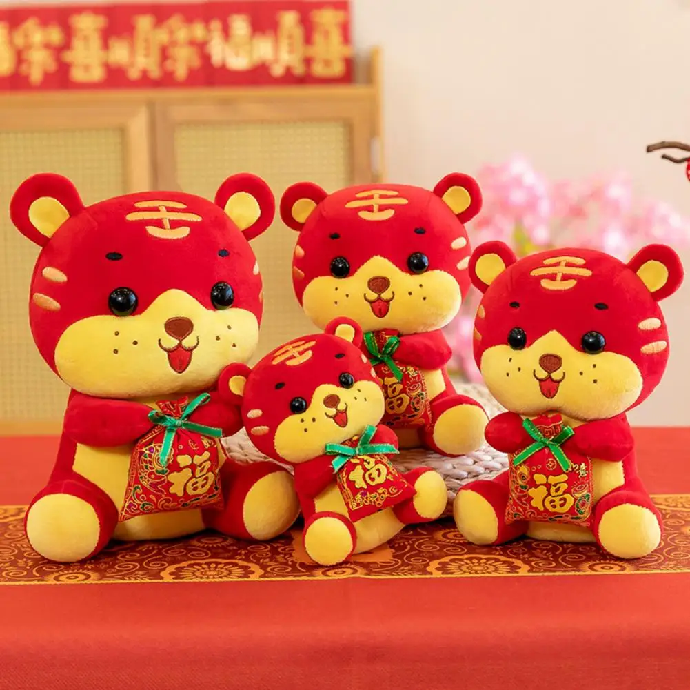 Милый новогодний талисман-кукла Тигр Китайский Новый год благословение тигра