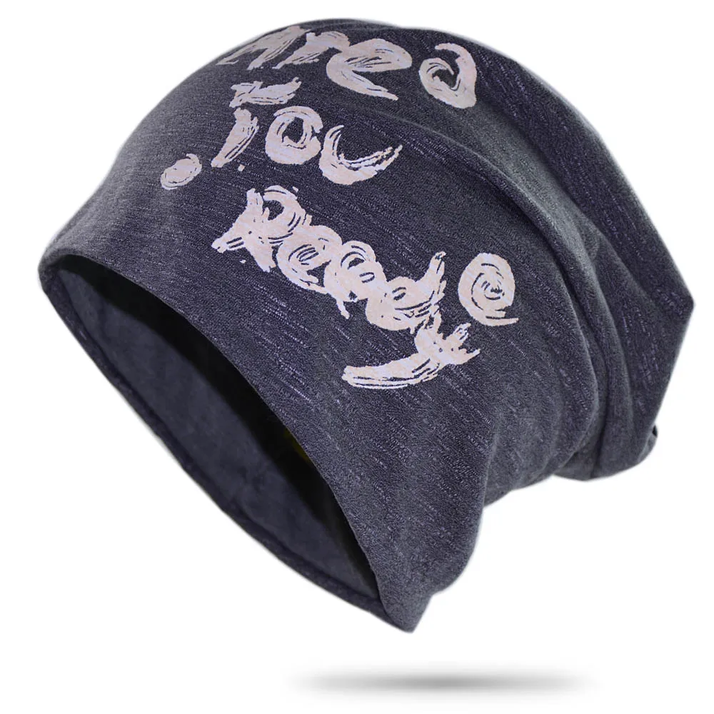 Новинка 2020 Мужская крутая хлопковая шапка с напуском черепом длинная мешковатая