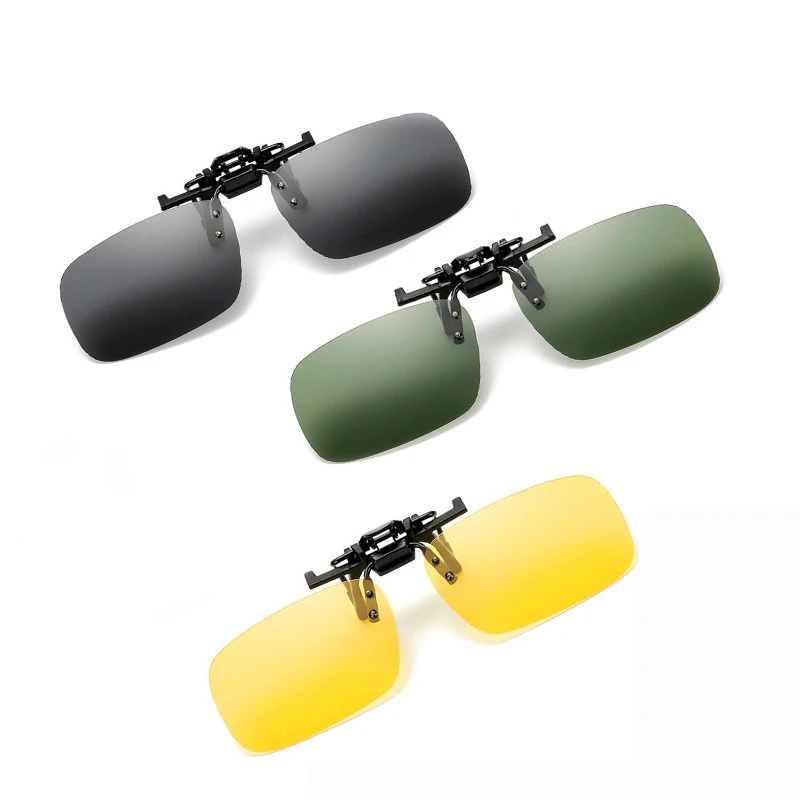 Поляризованные солнцезащитные очки UV400 с клипсой для вождения автомобиля