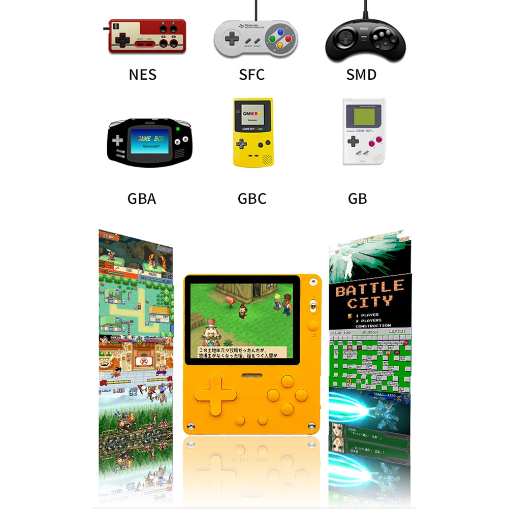 

3 inch Retro Video Game Console Handheld Game Portable Pocket Game Console Built-in 1000 games Handheld Game Player with 500mAh
