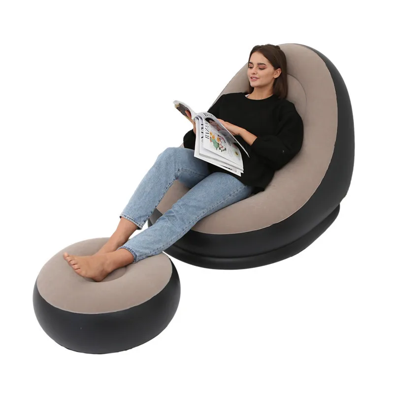 

Minimalist Modern Outside Furniture Couch Lazy Portable Foldable Inflatable Lounger Furniture Blow Up Couch Air Sofa