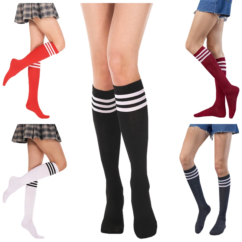 

Girls Women Socks Cotton Elastic Sweet Women Candy Colors Rainbow Stripe Casual Retro Socks Hip Hop Skateboard Socks Dancer