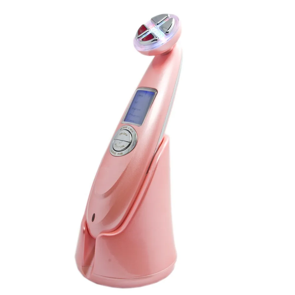Multi-Functional 5 in 1 Beauty Equipment Anti Wrinkle Ems Electroporation Beauty Device RF Led Mesotherapy Face Lift Machine