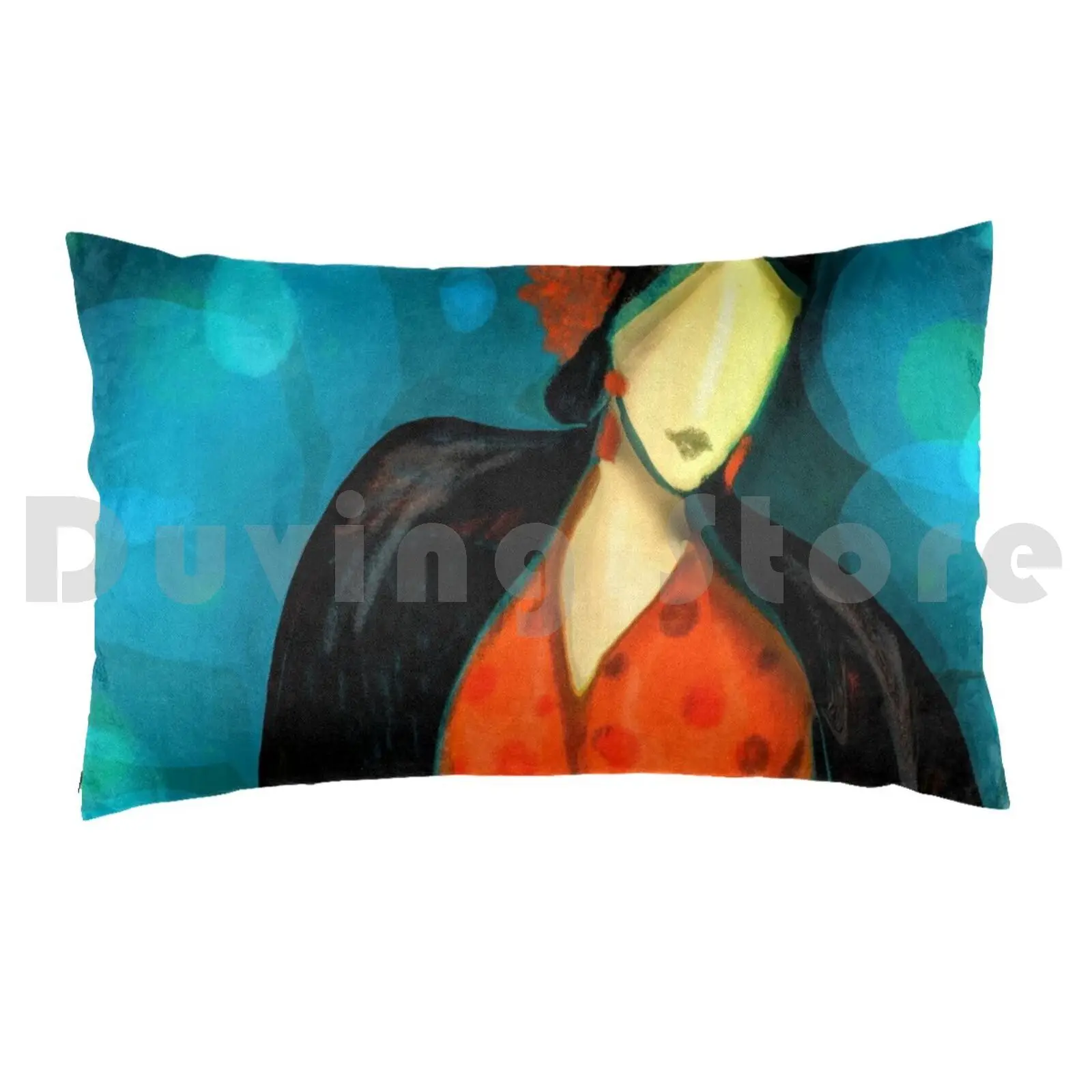 Подушка Чехол оригинальная акриловая живопись иллюстрация фламенко