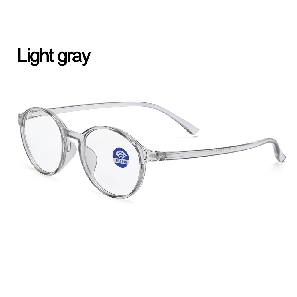 2-Light gray 1 шт., унисекс, анти-голубые лучи, компьютерные очки, глаза, радиационная защита, очки, анти-УФ, плоские зеркальные очки, PC очки - Frame Color: 2-Light gray