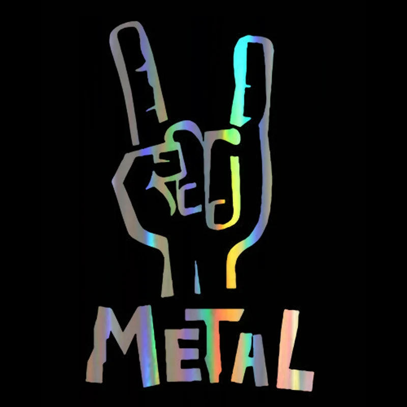 Светоотражающие металлические автомобильные наклейки на гитару рок смешные