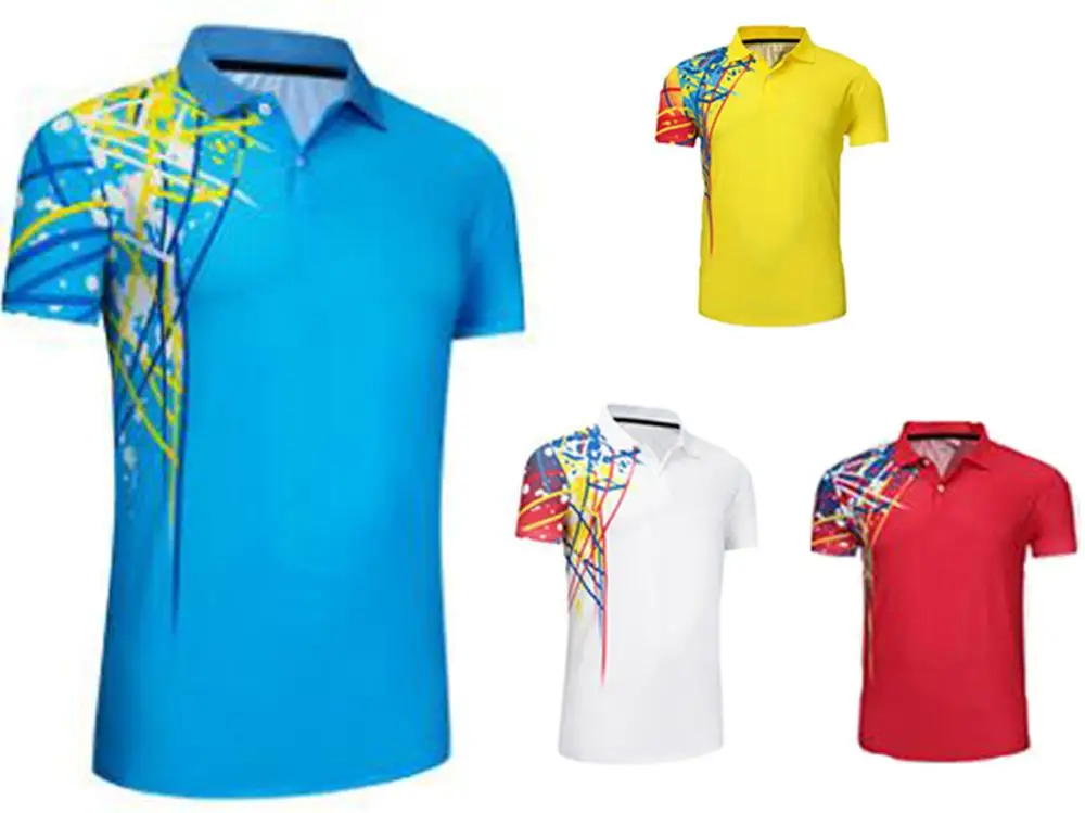 Новинка 2019 рубашка для бадминтона Мужская/Женская быстросохнущая футболка