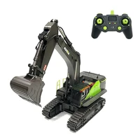 4 in 1 excavator 22ch rc truck 114 remote control engineering vehicle model for boys huina 593 1593 car toys christmas gifts