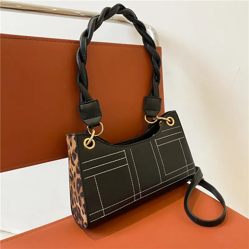 

Повседневная женская сумка, прошитая цветная сумка-мессенджер через плечо из искусственной кожи с переплетением, модные дамские сумочки с ...