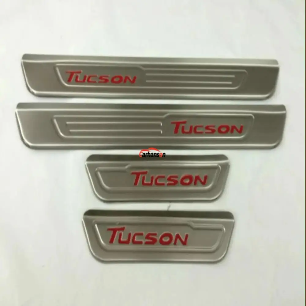 Автомобильные аксессуары Sticke для hyundai Tucson дверная педаль подоконника защита из нержавеющей стали защитная пластина отделка автомобиля-Стайлинг