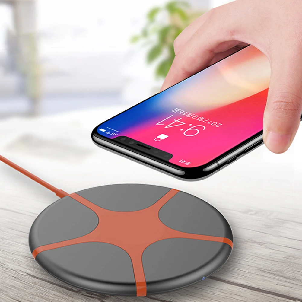 Универсальное 10 Вт Qi Беспроводное зарядное устройство для iPhone 11 Pro XS MAX X 8 настольное Быстрое беспроводное USB зарядное устройство для samsung Note10 S10 Plus