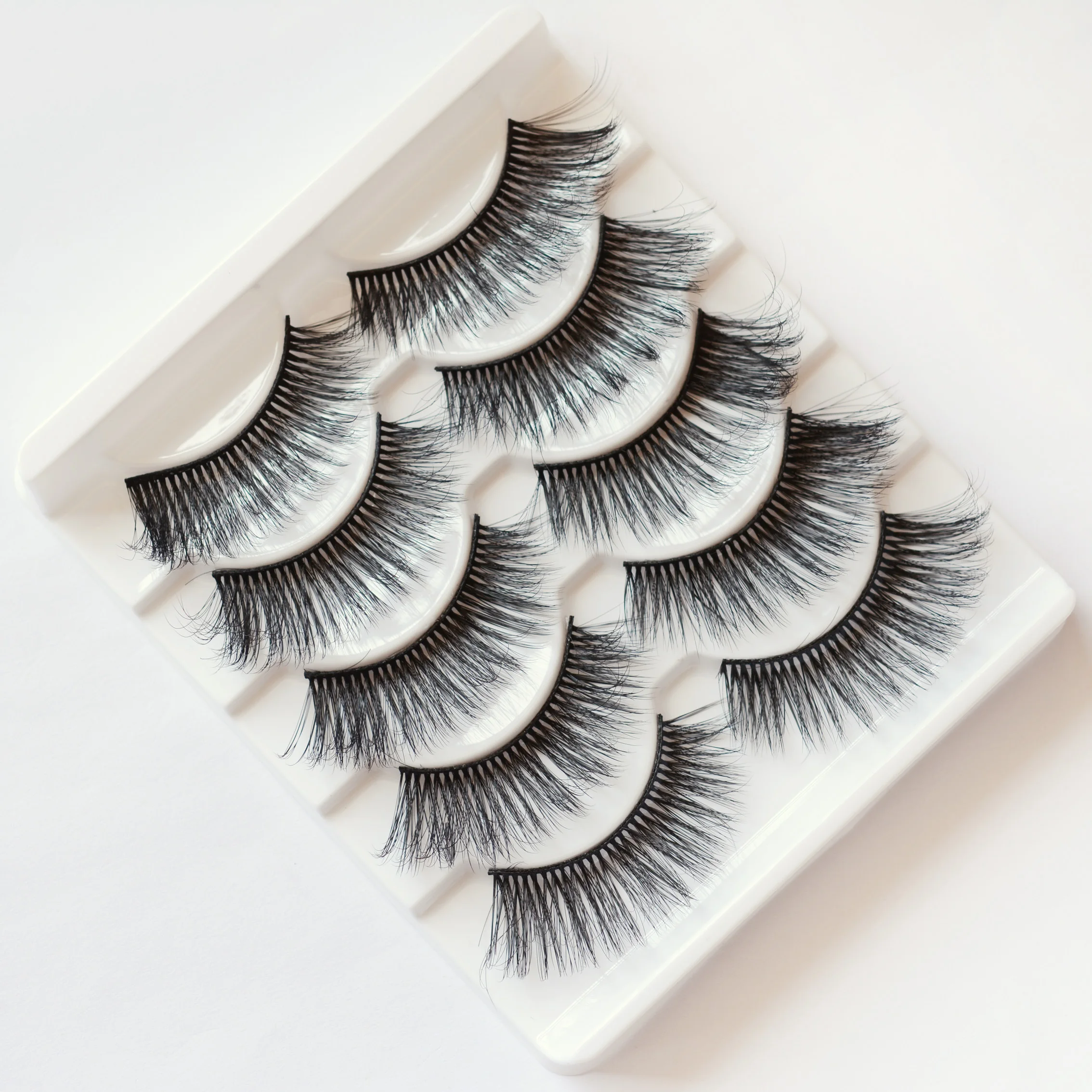 5 пар 3D толстые скрученные ресницы для наращивания Модные женские глаза макияж