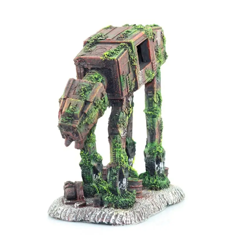 

Autobot Robot Dog Shape Aquarium Landscape Decorations Simulation Fish Tank Pet for aquarium