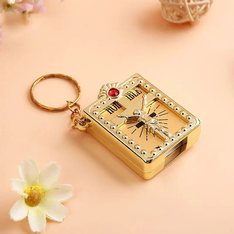 1 шт. цепочка с Иисусом из священной Библии бумажное кольцо для ключей можно