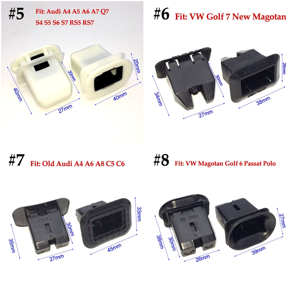 2 шт. крепежный зажим для крепления на заднее сиденье автомобиля VW Audi Peugeot Nissan Mazda