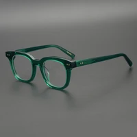 vintage men square acetate glasses frame women retro luxury brand designer prescription myopia optical eyeglasses frame eyewear