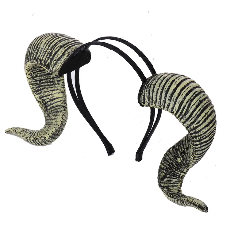 

Halloween Christmas Prom Props Pu Foam 15*34cm Shofar Headband